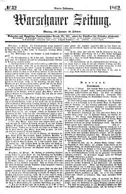 Warschauer Zeitung Montag 10. Februar 1862