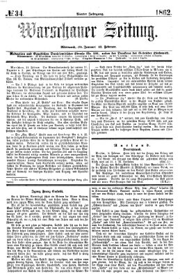 Warschauer Zeitung Mittwoch 12. Februar 1862