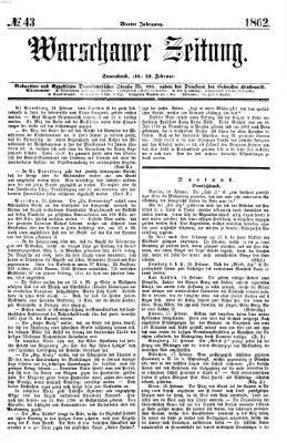 Warschauer Zeitung Samstag 22. Februar 1862