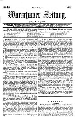 Warschauer Zeitung Freitag 28. Februar 1862