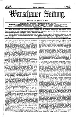 Warschauer Zeitung Mittwoch 12. März 1862