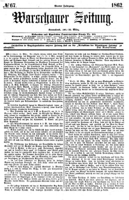 Warschauer Zeitung Samstag 22. März 1862