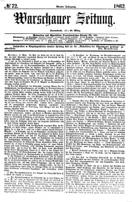 Warschauer Zeitung Samstag 29. März 1862