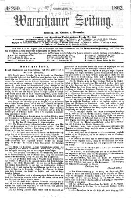 Warschauer Zeitung Montag 3. November 1862