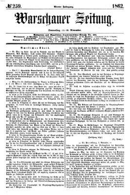 Warschauer Zeitung Donnerstag 13. November 1862