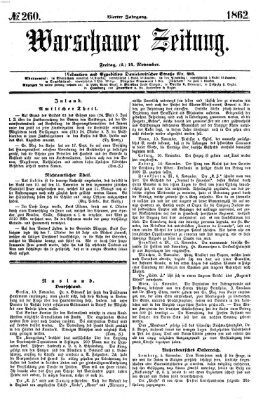 Warschauer Zeitung Freitag 14. November 1862