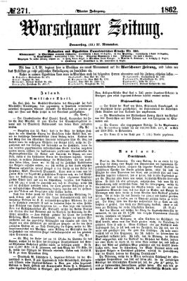 Warschauer Zeitung Donnerstag 27. November 1862