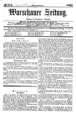 Warschauer Zeitung Montag 1. Dezember 1862