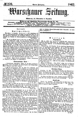 Warschauer Zeitung Mittwoch 3. Dezember 1862