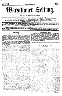 Warschauer Zeitung Dienstag 9. Dezember 1862