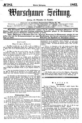 Warschauer Zeitung Freitag 12. Dezember 1862