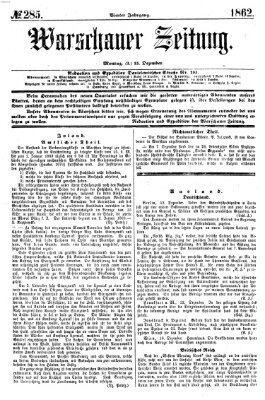 Warschauer Zeitung Montag 15. Dezember 1862