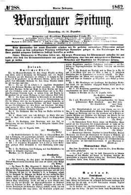 Warschauer Zeitung Donnerstag 18. Dezember 1862