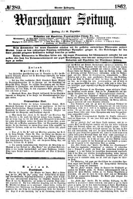 Warschauer Zeitung Freitag 19. Dezember 1862