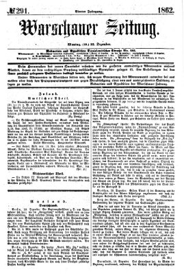 Warschauer Zeitung Montag 22. Dezember 1862