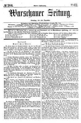 Warschauer Zeitung Dienstag 30. Dezember 1862