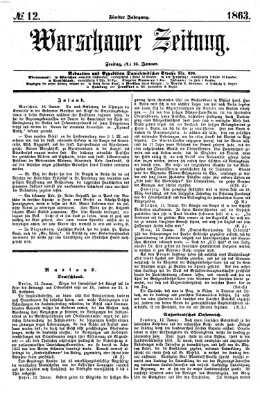 Warschauer Zeitung Freitag 16. Januar 1863