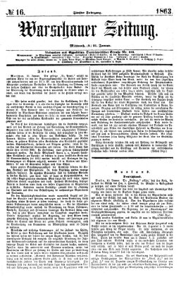 Warschauer Zeitung Mittwoch 21. Januar 1863