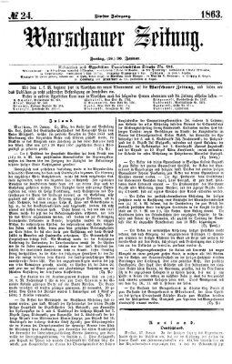 Warschauer Zeitung Freitag 30. Januar 1863