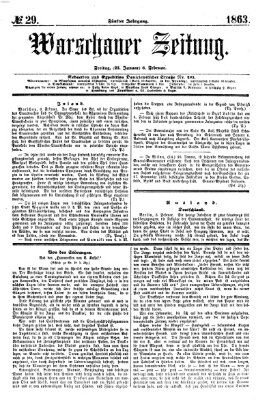 Warschauer Zeitung Freitag 6. Februar 1863