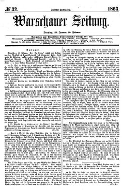 Warschauer Zeitung Dienstag 10. Februar 1863