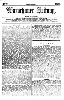 Warschauer Zeitung Freitag 27. März 1863