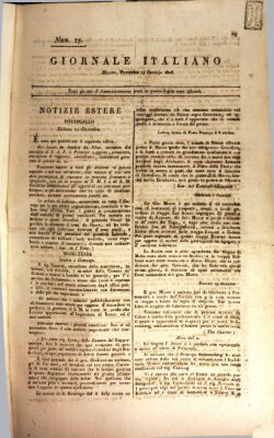 Giornale italiano Sonntag 17. Januar 1808