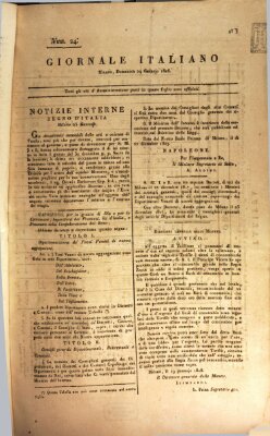 Giornale italiano Sonntag 24. Januar 1808