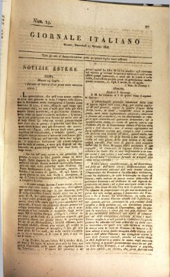 Giornale italiano Mittwoch 27. Januar 1808