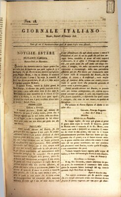 Giornale italiano Donnerstag 28. Januar 1808