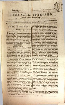 Giornale italiano Sonntag 14. Februar 1808