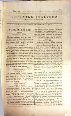 Giornale italiano Montag 22. Februar 1808