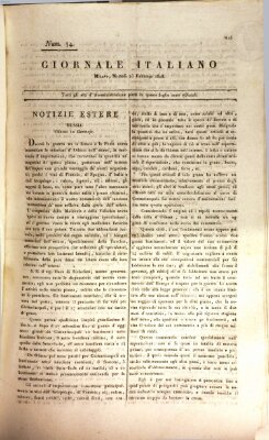 Giornale italiano Dienstag 23. Februar 1808