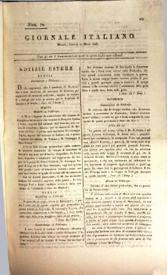 Giornale italiano Donnerstag 10. März 1808