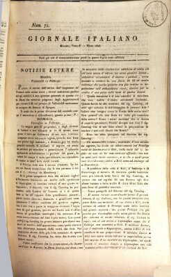 Giornale italiano Freitag 11. März 1808