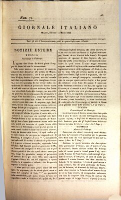 Giornale italiano Samstag 12. März 1808