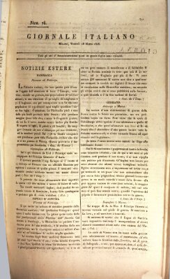 Giornale italiano Freitag 18. März 1808