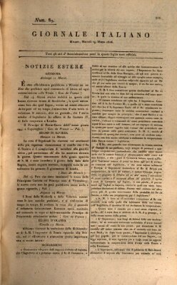 Giornale italiano Dienstag 29. März 1808