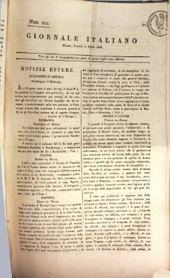 Giornale italiano Montag 11. April 1808