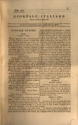 Giornale italiano Donnerstag 21. April 1808