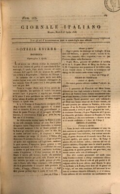 Giornale italiano Dienstag 26. April 1808