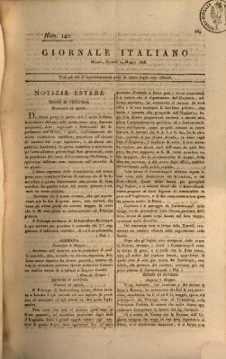 Giornale italiano Donnerstag 19. Mai 1808