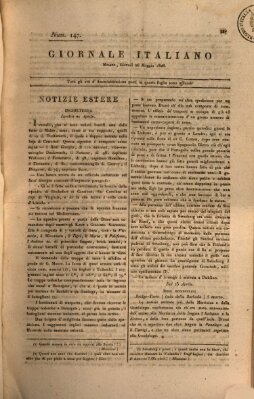 Giornale italiano Donnerstag 26. Mai 1808