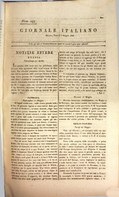 Giornale italiano Freitag 3. Juni 1808