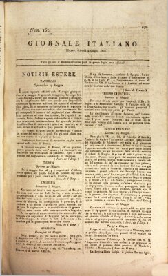 Giornale italiano Donnerstag 9. Juni 1808