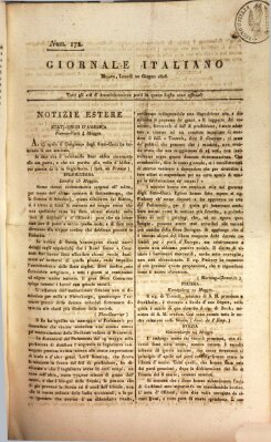 Giornale italiano Montag 20. Juni 1808