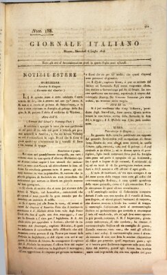 Giornale italiano Mittwoch 6. Juli 1808