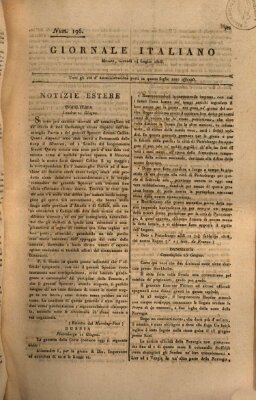 Giornale italiano Donnerstag 14. Juli 1808