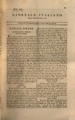 Giornale italiano Dienstag 19. Juli 1808