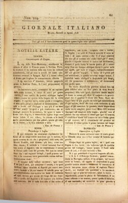 Giornale italiano Donnerstag 11. August 1808